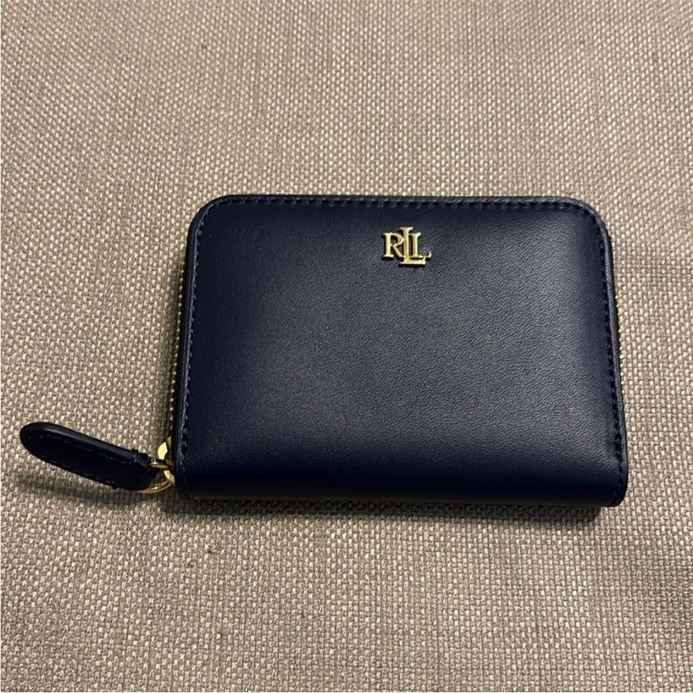 Lauren Ralph Lauren Leather Navy Blue Wallet-NWT